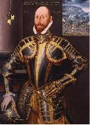 unknow artist Portrait of John Farnham, Gentleman-Pensioner to Elizabeth I of England Sweden oil painting artist